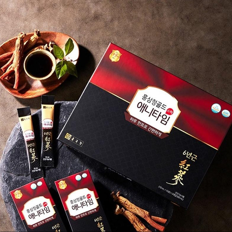 Red Ginseng Gold Anytime 1 Box (10ml x 30 Sticks)