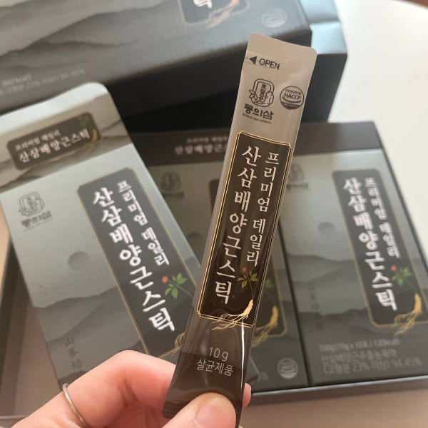 Premium Daily Wild Ginseng Cultured Root 1 Box (300g, 30 Sticks)