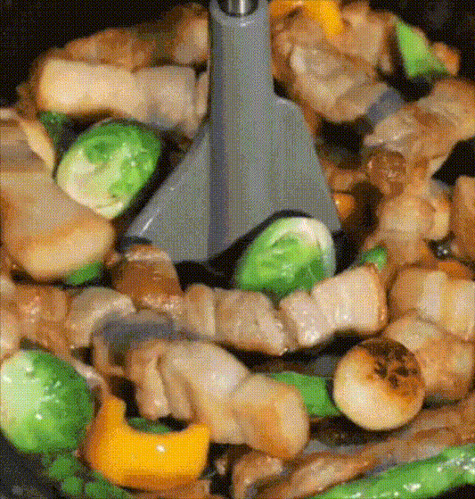 Automatic Rotating Pot Roll Pan (Cream)