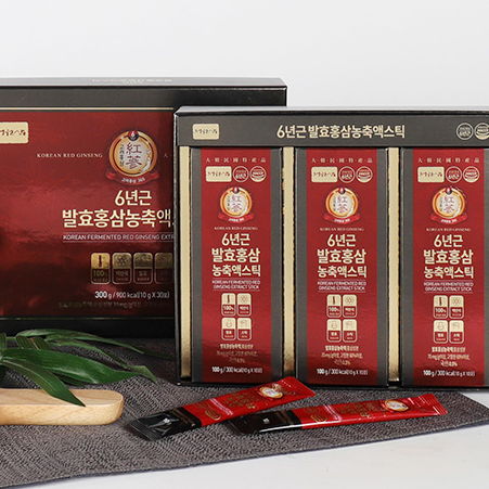 6-Year-Old Fermented Red Ginseng Extract 1 Box (300g, 30 Sticks)