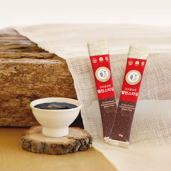 6-Year-Old Korean Red Ginseng Balance Time 1 Box (300g, 30 Sticks)