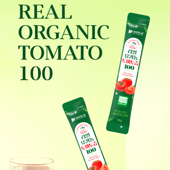 Real Organic Tomato Juice 100 1 Box (20g x 14 sticks)
