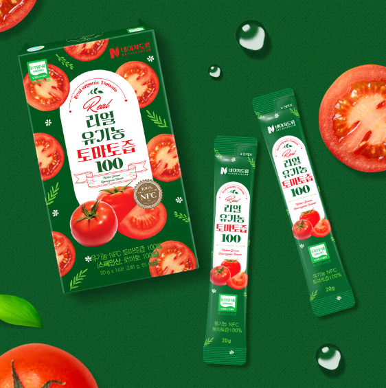 Real Organic Tomato Juice 100 1 Box (20g x 14 sticks)