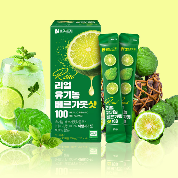 Real Organic Bergamot Shot 100 1 Box (20g x 15 sticks)