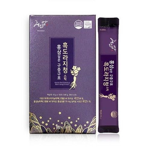 Korean Red Ginseng & Black Doragi Extract 300g (10g x 30 Sticks)