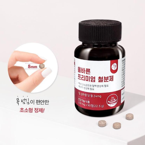 Premium Iron Supplement (250mg × 90 tablets)
