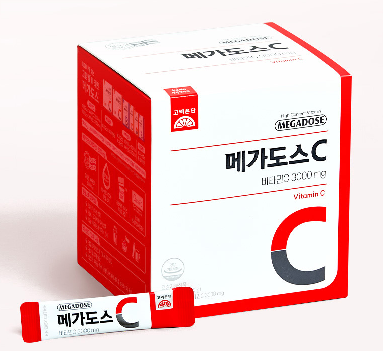 Megadose C Vitamin C 3000mg 1 Box (3g x 60 sticks)