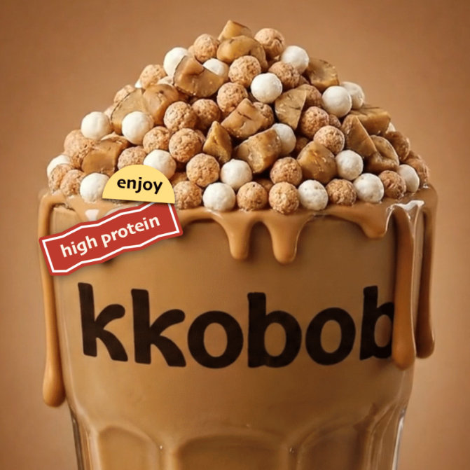 Kkobak Kkobap Plus Protein Shake Sweet Chestnut Latte 600g