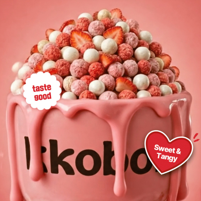 Kkobak Kkobap Plus Protein Shake Strawberry Latte 600g