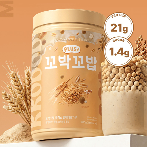 Kkobak Kkobap Plus Protein Shake Roasted Grain 600g