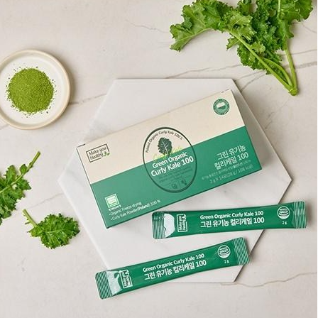 Green Organic Curly Kale 100 1 Box (2g x 14 sticks)