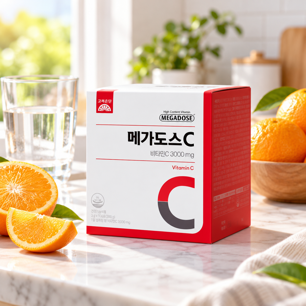 Megadose C Vitamin C 3000mg 1 Box (3g x 60 sticks)