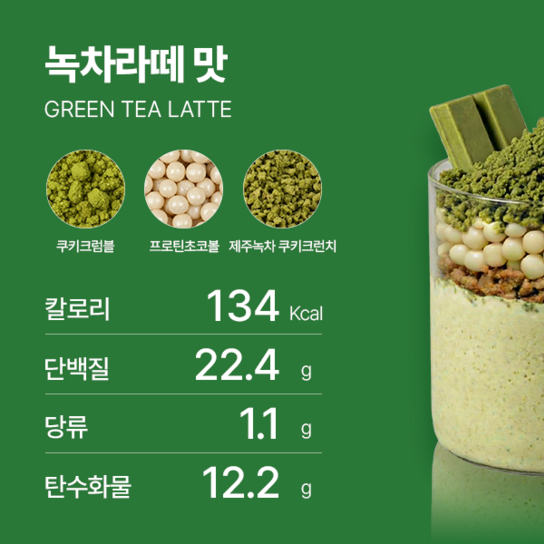 Eat the Fit Protein Shake 280g (7 units) - Green Tea Latte
