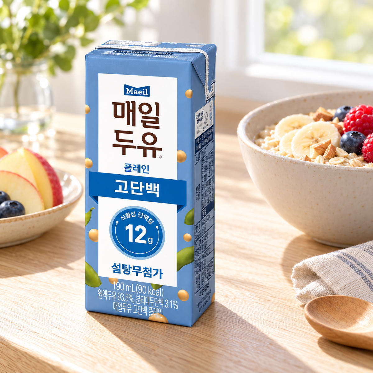 High-Protein Soymilk (190ml × 24)