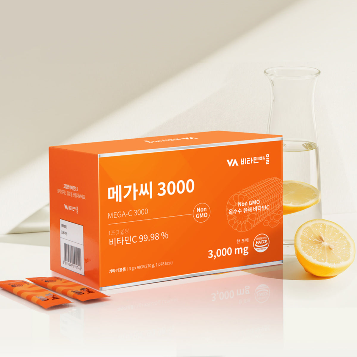 Mega C 3000 High-Content Vitamin C (3g x 90 Sachets)