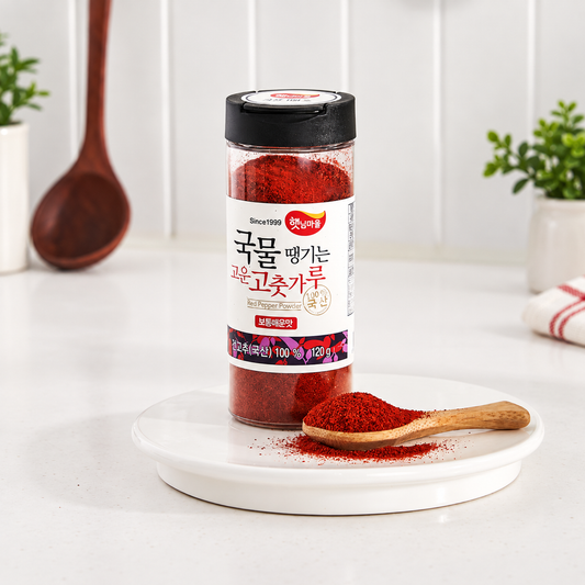 Fine Korean Red Pepper Powder for Broth (Medium Spicy, 120g)