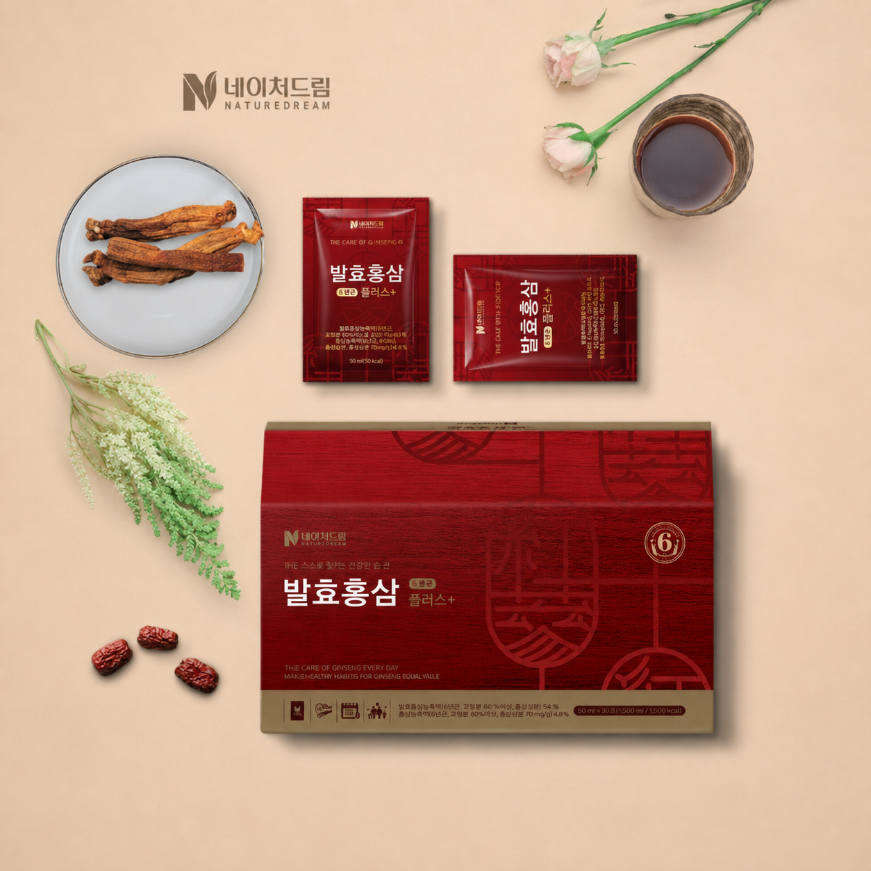 Fermented Red Ginseng Plus 1 Box (50ml x 30 packs)
