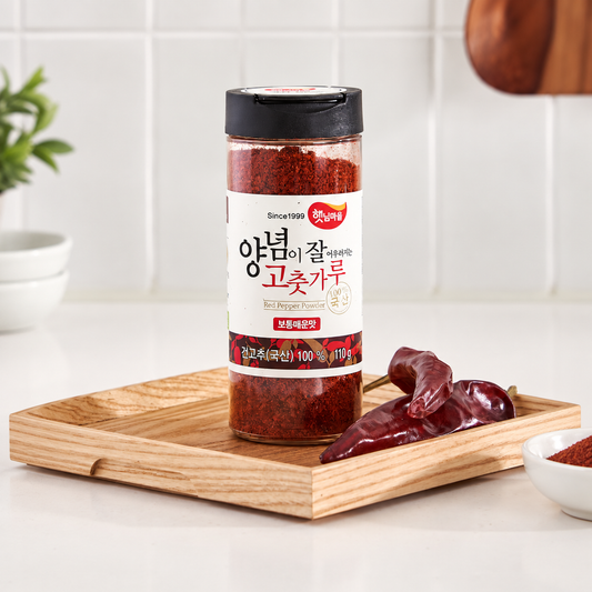 Korean Red Pepper Powder for Seasoning (Medium Spicy, 110g)