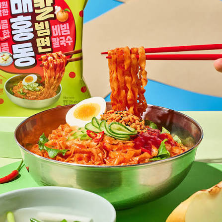 Baehongdong Kalbimmyun Korean Spicy Mixed Noodles (128g,1pc)