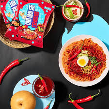 Baehongdong Jjoljjolmyun Chewy Spicy Mixed Noodles (129g,1pc)