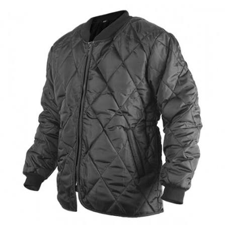 Military-Style Unisex Lyrex Winter Quilted Jacket (1pc, Black, Size 95)