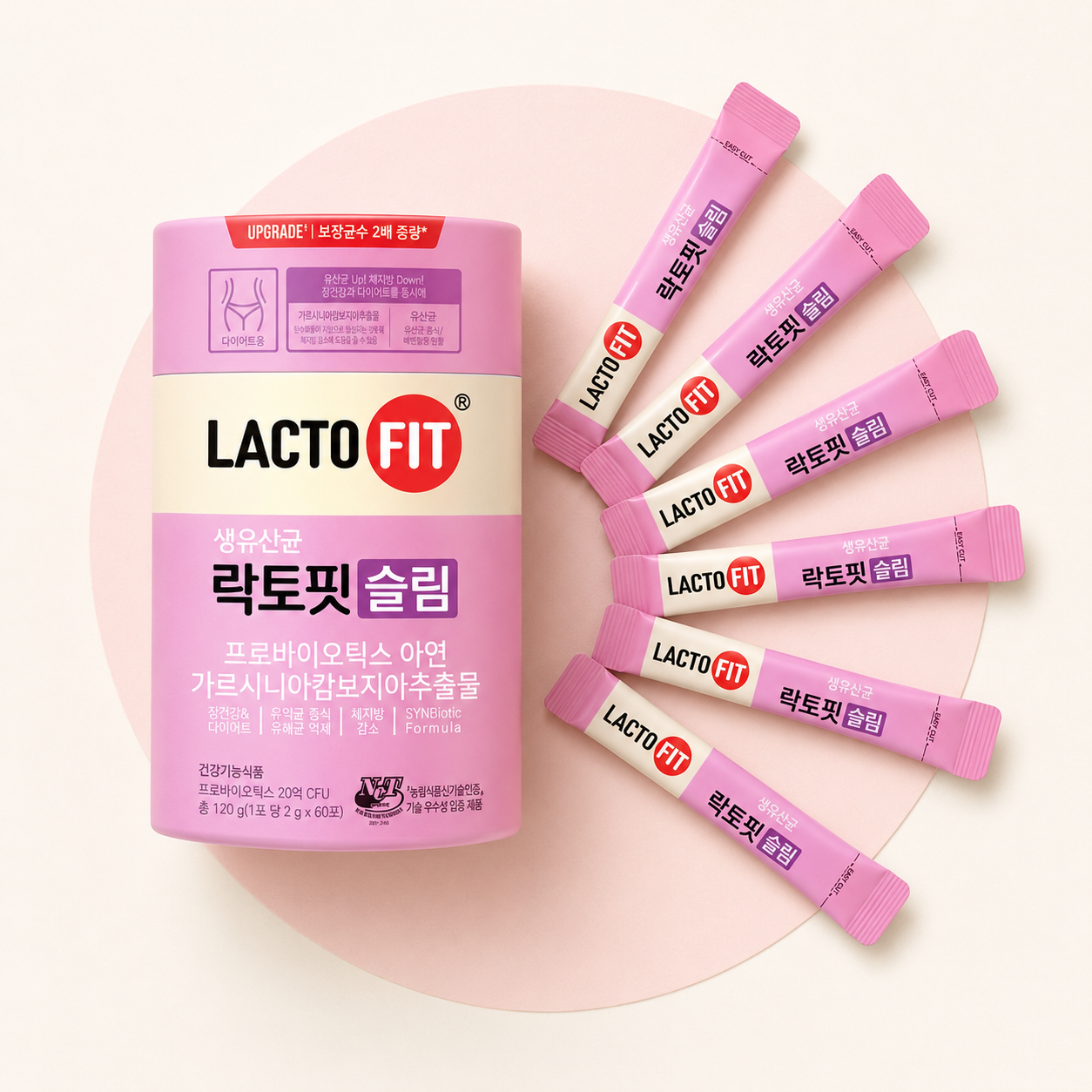 LACTO-FIT Slim Probiotic & Garcinia Powder (2g × 60 Sticks)