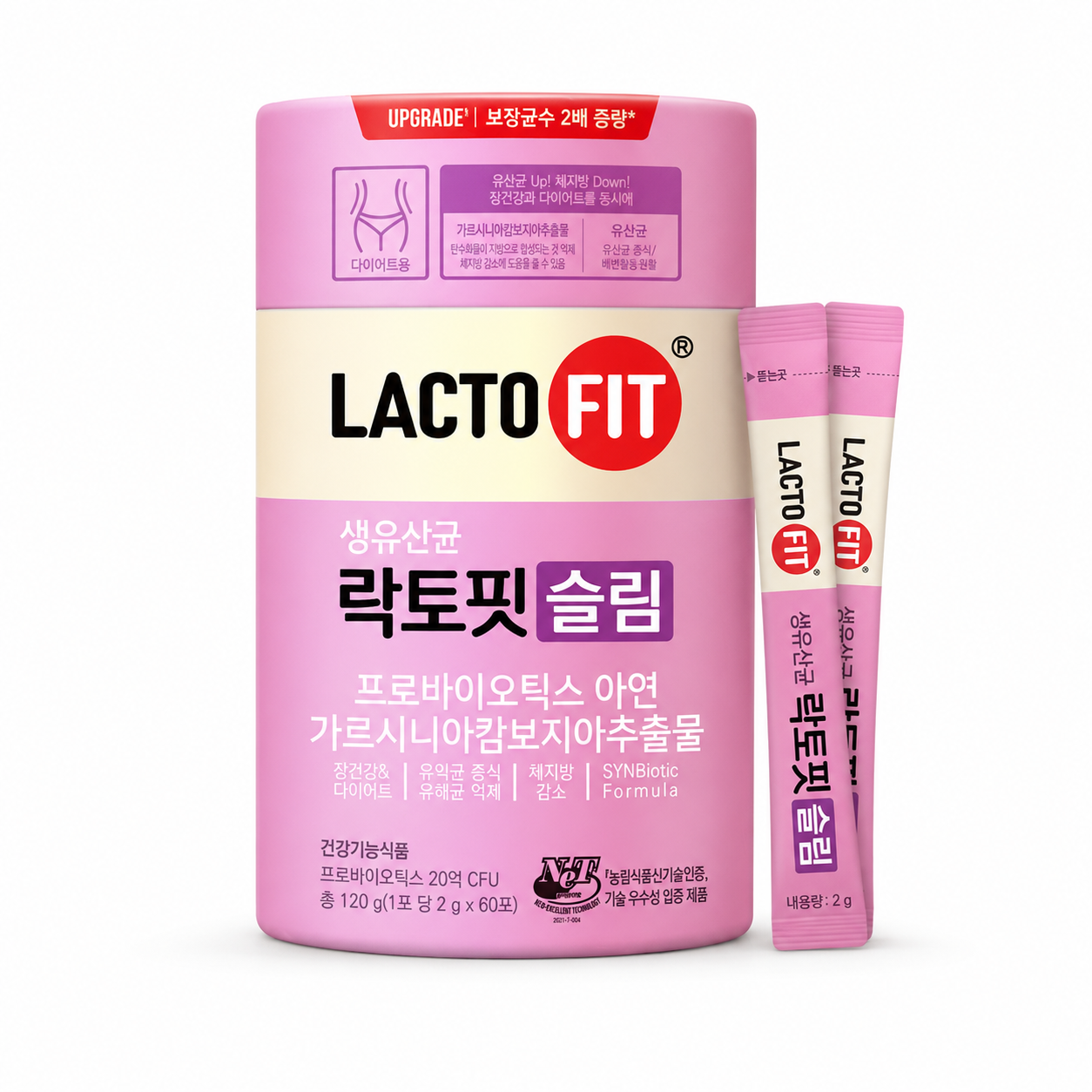 LACTO-FIT Slim Probiotic & Garcinia Powder (2g × 60 Sticks)