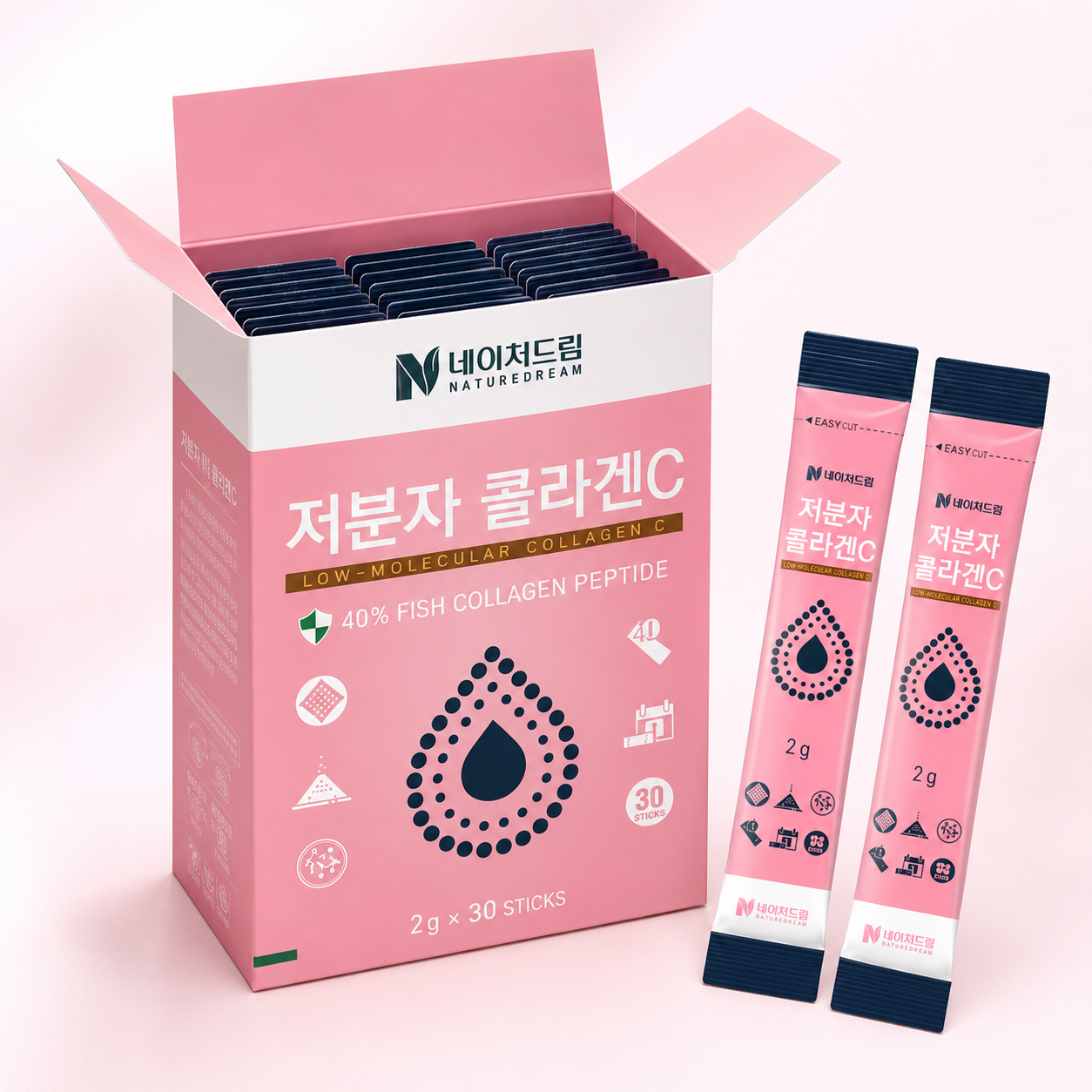 Low-Molecular Collagen C Powder Sticks (2g x 30 sticks)