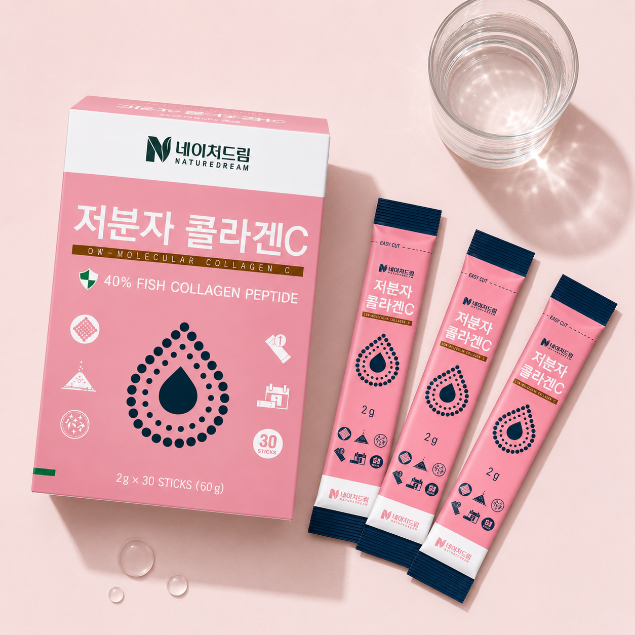 Low-Molecular Collagen C Powder Sticks (2g x 30 sticks)