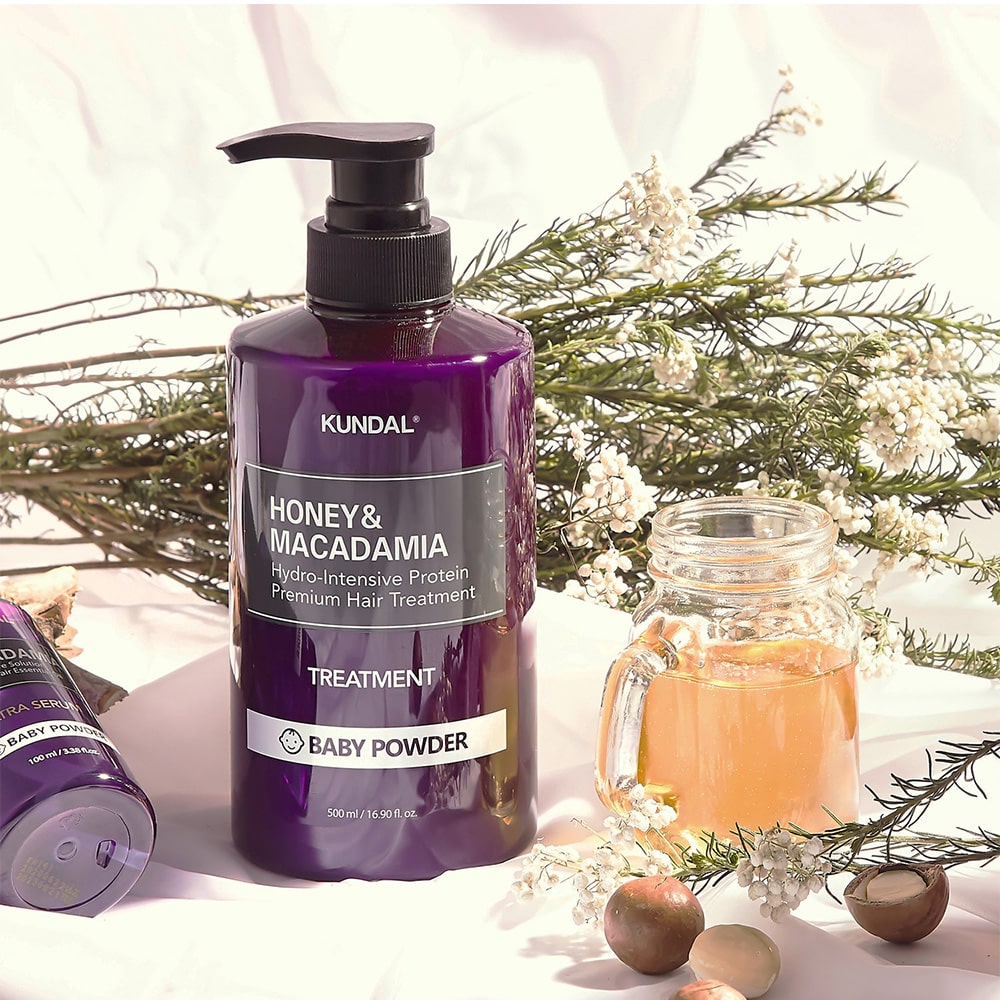 Honey & Macadamia Hair Treatment (Baby Powder Scent) 500ml