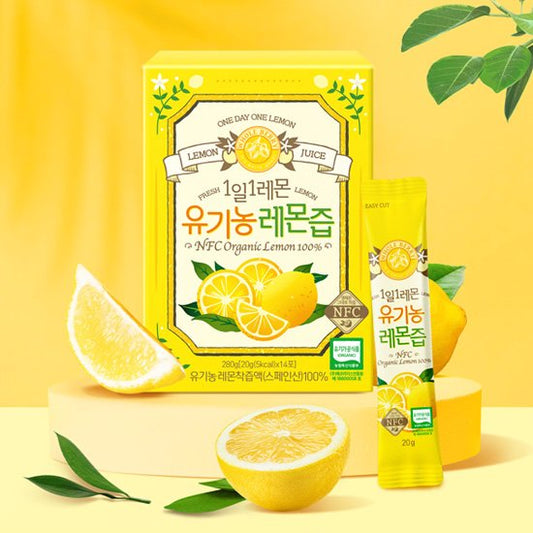 Organic 1 Lemon Juice a Day 1 Box (25g x 14 sticks)