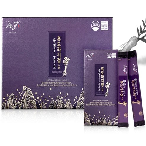 Korean Red Ginseng & Black Doragi Extract 300g (10g x 30 Sticks)